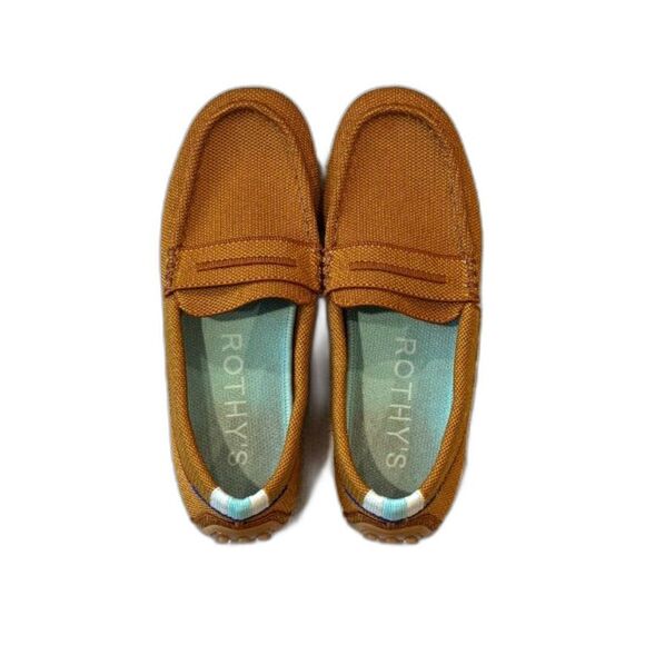 Rothy’s The Driver Loafers in Cognac | Size 5.5 | Sustainable Knit Driving Shoes - Picture 1 of 10